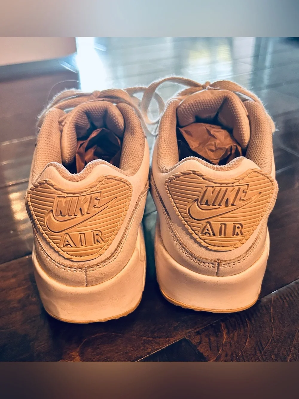 Nike Air Max Youth White Lace-Up Sneakers